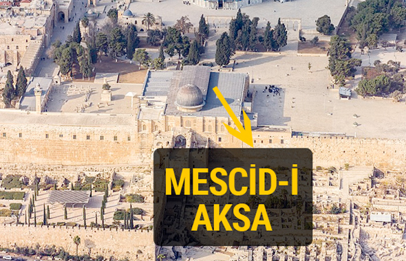 Kudüs haritası ile Mescidi Aksa ve Kubbet’üs Sahra Tarihi