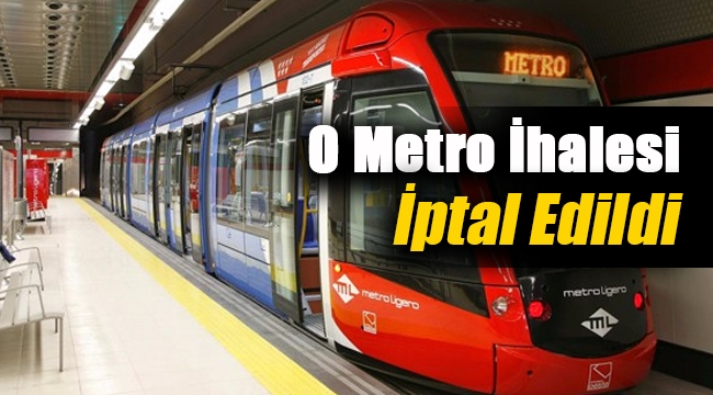 İBB, Kaynarca – Pendik – Tuzla Metrosu İhalesini İptal Etti