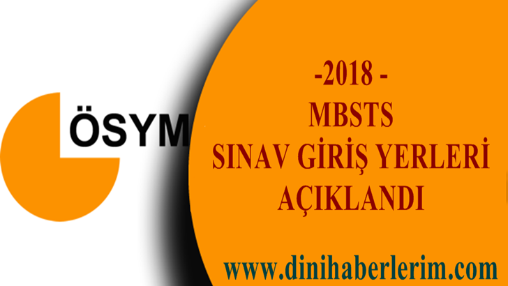 2018-DİB-MBSTS Sınava Giriş Belgeleri Açıklandı