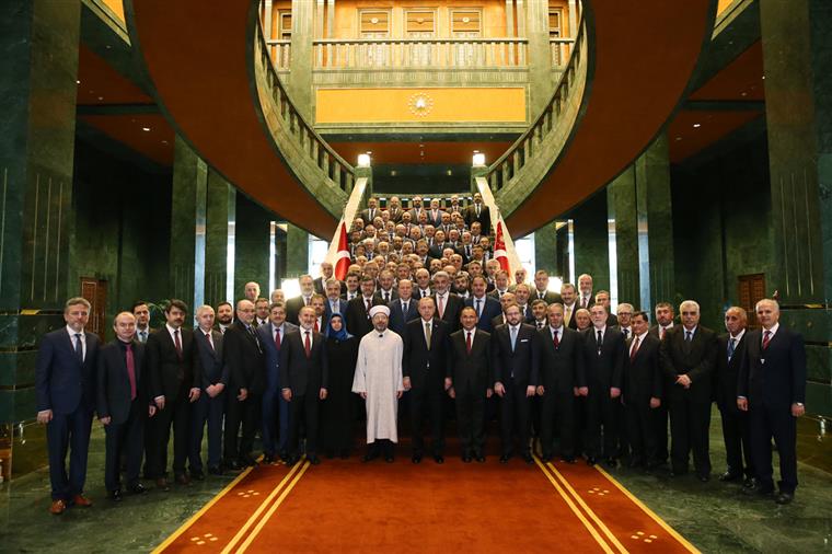 Cumhurbaşkanı Recep Tayyip Erdoğan, il müftülerini kabul etti