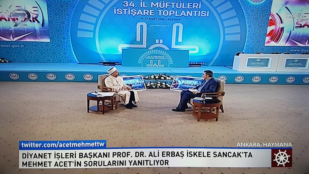 Diyanet İşleri Başkanı Erbaş, İskele Sancak programına konuk oldu
