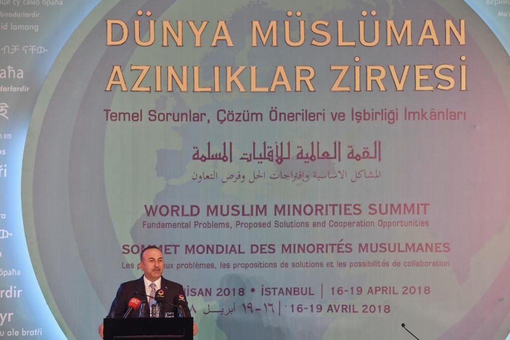 Dışişleri Bakanı Çavuşoğlu, “Dünya Müslüman Azınlıklar Zirvesi”ne katıldı