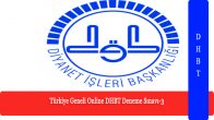 Türkiye Geneli Online DHBT Deneme Sınavı-3 Yayınlandı.