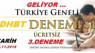 Flaş ! Türkiye Geneli Dhbt Deneme Sınavı-3 Geliyor