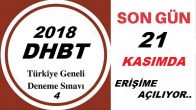 Türkiye Geneli Dhbt Deneme Sınavı-4 Yarın Başlıyor !