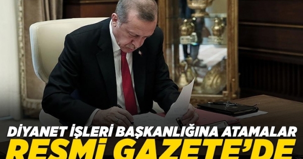 Cumhurbaşkanı Erdoğan, Diyanet İşleri Başkanlığı’na üst düzey atamalar gerçekleştirdi