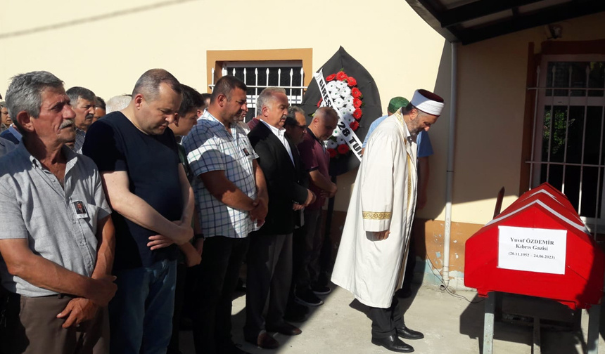 Kıbrıs gazisi Özdemir ebediyete uğurlandı