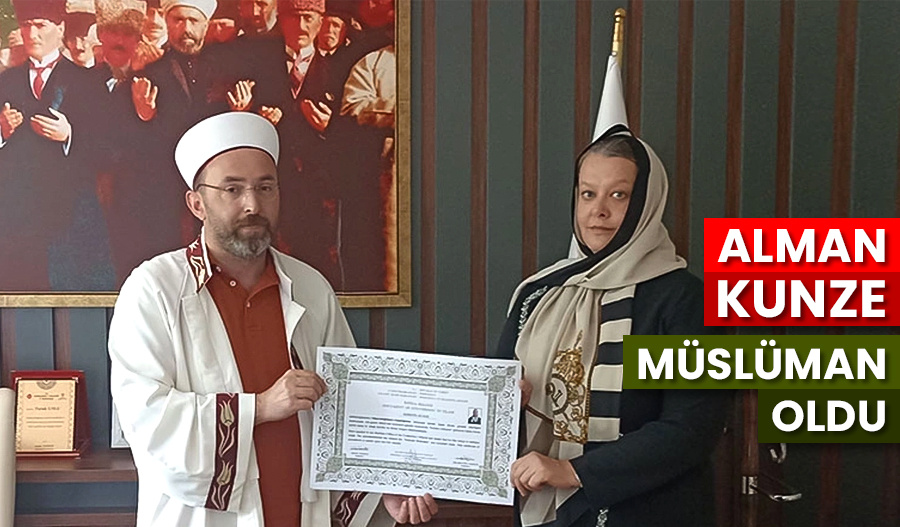 Alman vatandaşı Kunze, Ladik’de Müslüman oldu