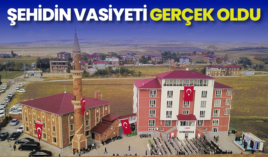 Bitlis’te şehidin vasiyeti üzerine yaptırılan cami ve Kur’an kursu dualarla açıldı