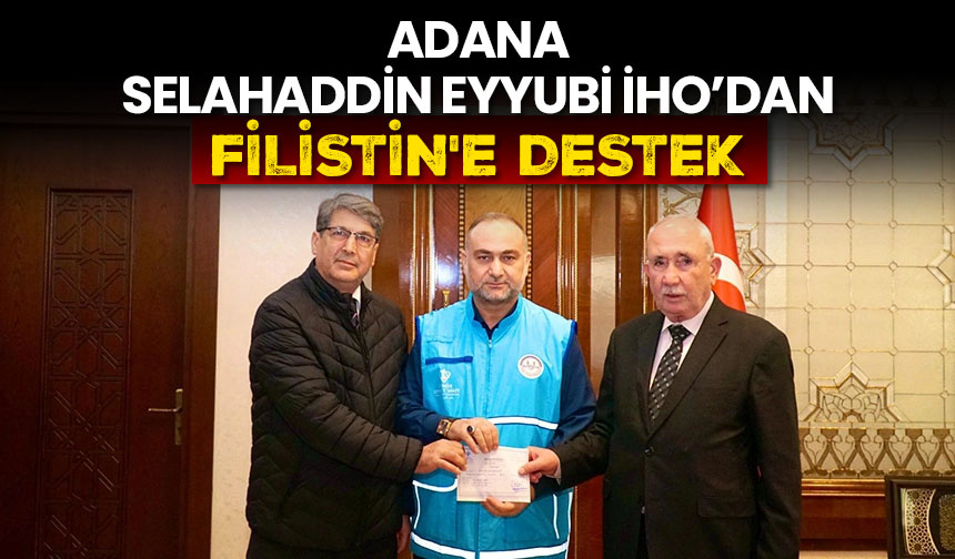 Adana Selahaddin Eyyubi İmam Hatip Ortaokulu’ndan Filistin’e destek